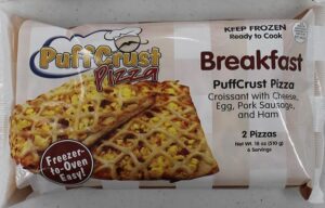 PuffCrust Pizza Breakfast packaging