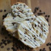 Two chocolate chip Butter Hearts